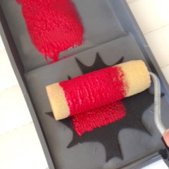 canada day foam stamp painting