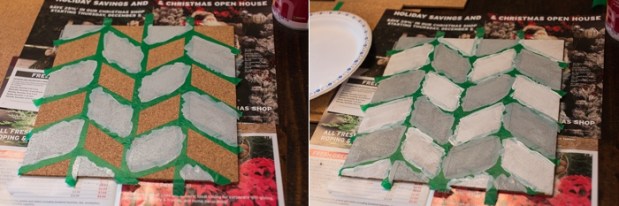 DIY Pinboard Painted Herringbone_0004