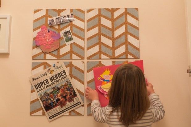 DIY Pinboard Painted Herringbone_0026