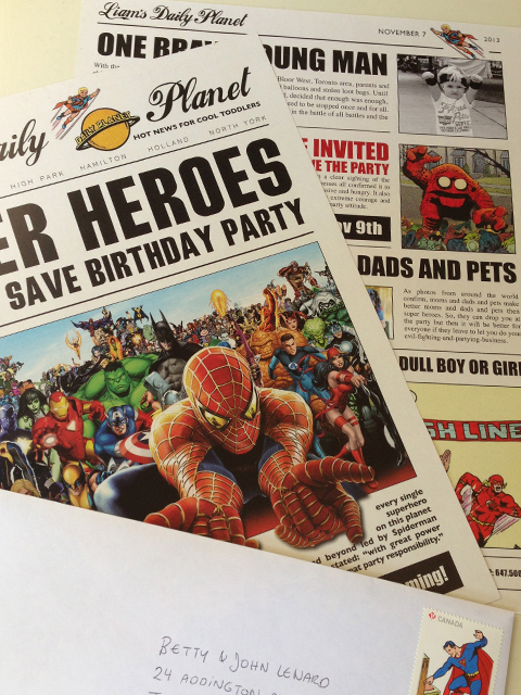 themotherboards superhero invitation 1