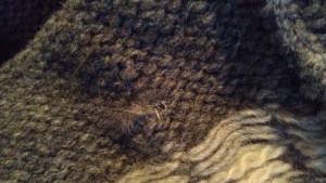 sweater inside needle