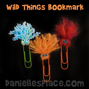 wild-thing-paper-clip-bookmark-craft