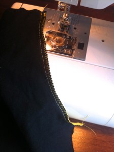 Shorts stitched