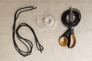 braided cord necklace step 1