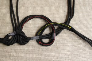 braided cord necklace step 4