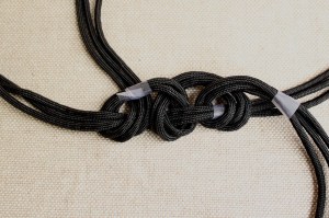 braided cord necklace step 4b