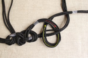 braided cord necklace step 5
