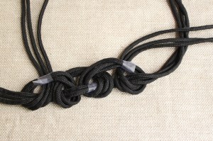 braided cord necklace step 5b
