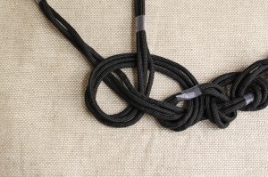 braided cord necklace step 6