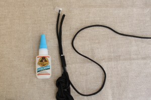 braided cord necklace step 9