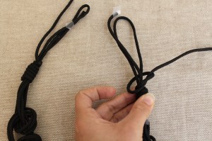 braided cord necklace step 9c