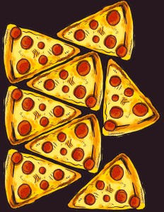 pizza slices